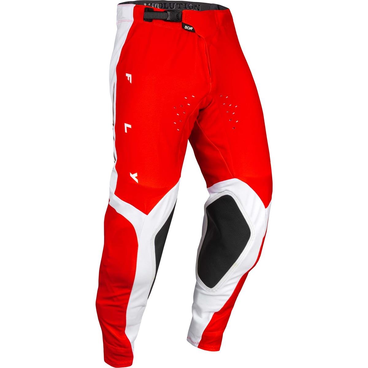 Fly Racing MX Pants Evolution DTS Red/White/Red Iridium