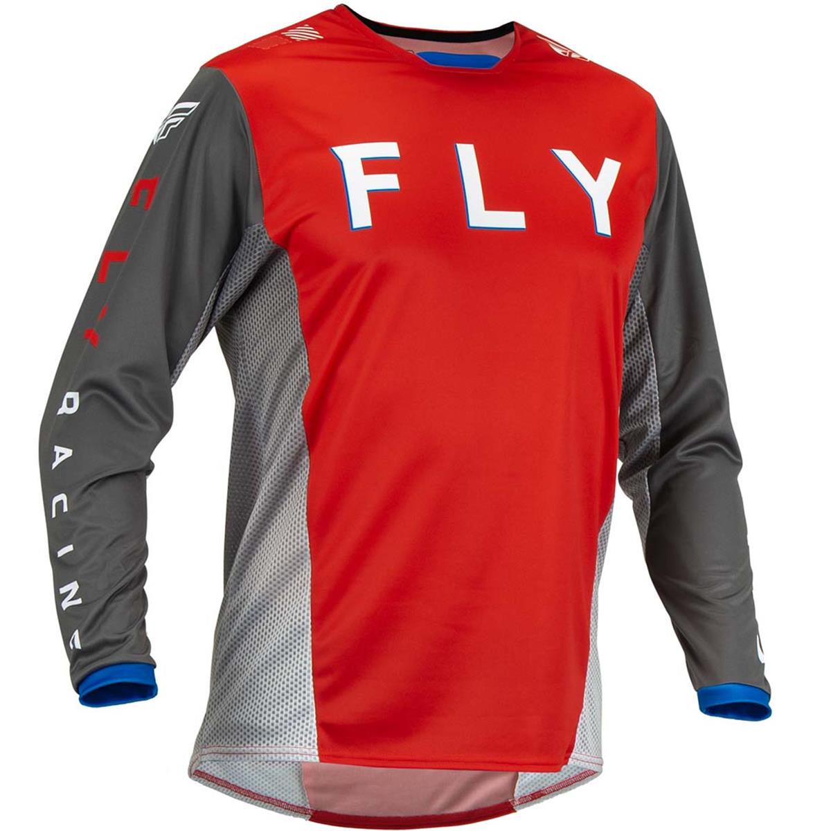 Fly Racing Maillot MX Kinetic Kore - Rouge/Gris