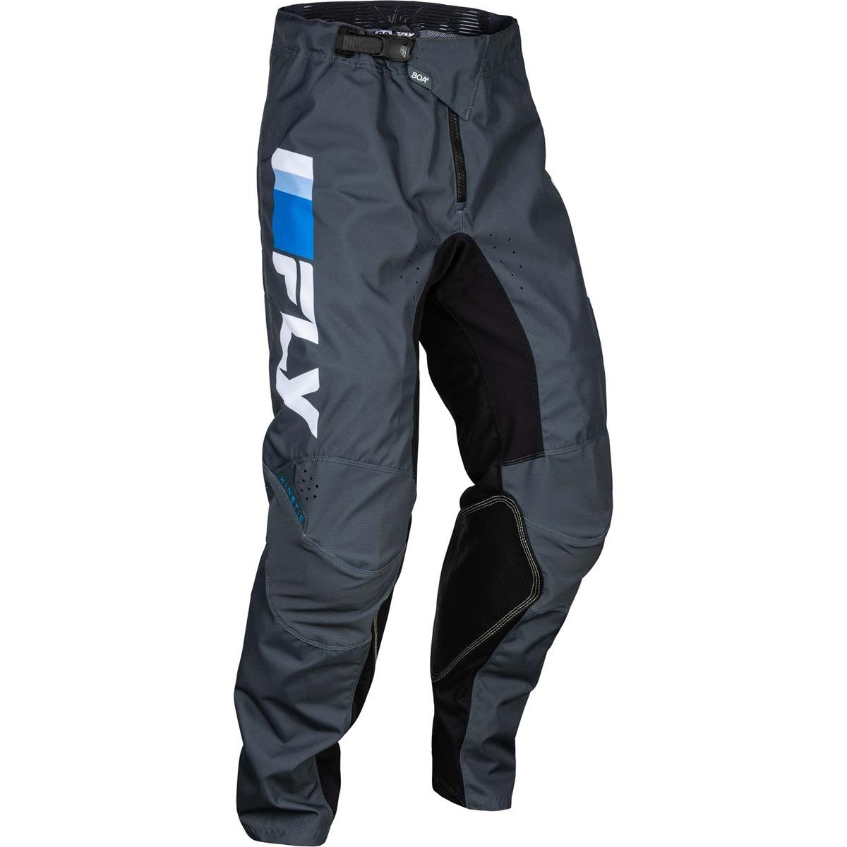 Fly Racing Pantalon MX Kinetic BOA Prix - Bleu/Charcoal/Blanc