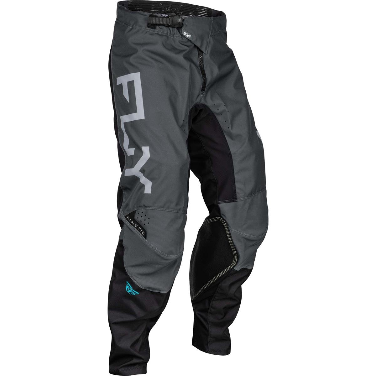Fly Racing MX Pants Kinetic BOA Reload - Charcoa/Black/Blue Iridium