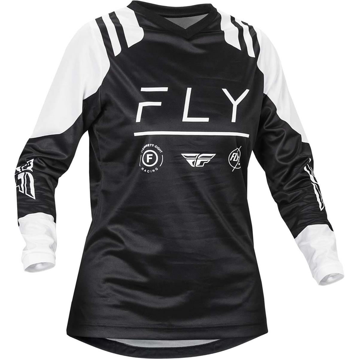 Fly Racing Girls MX Jersey F-16 Black/White