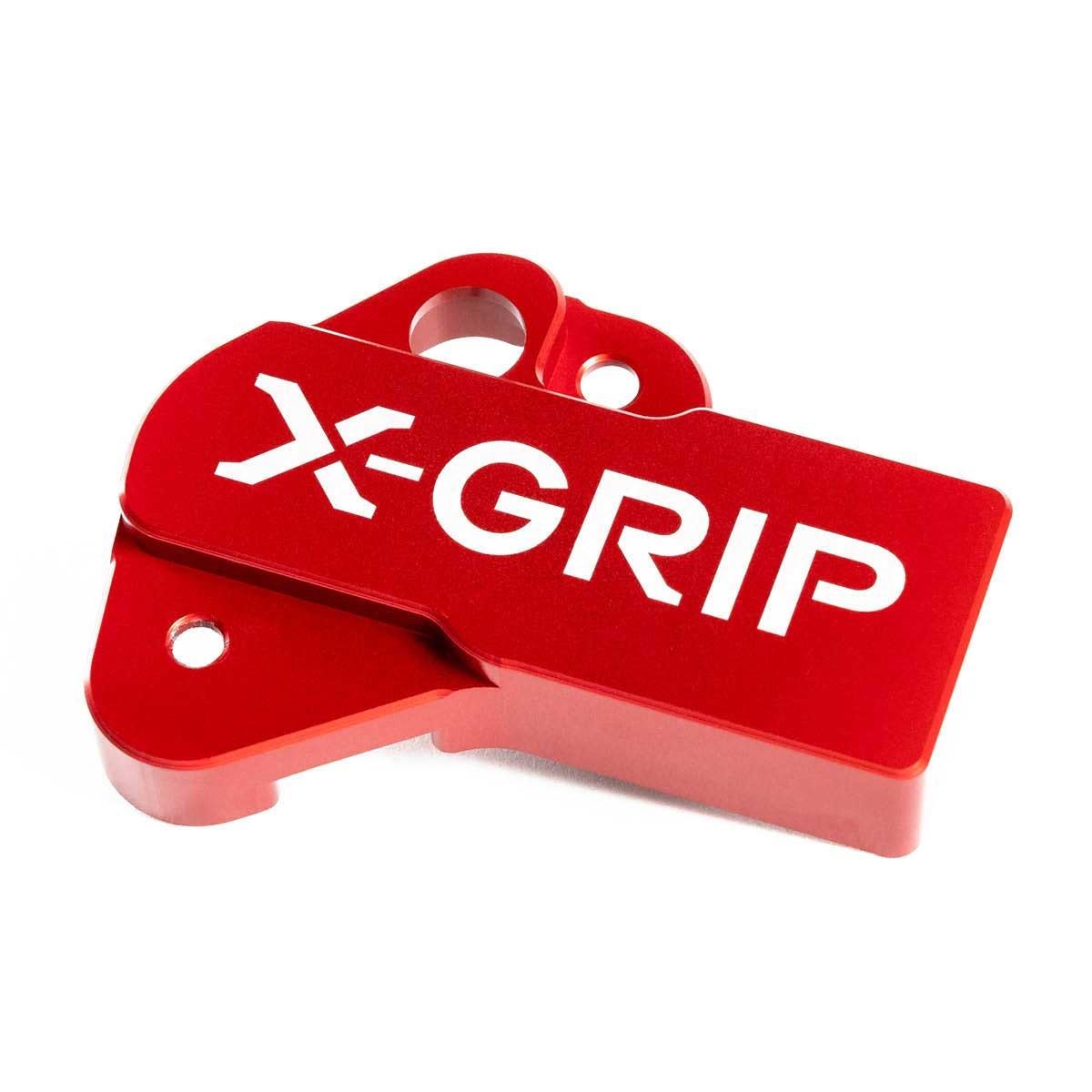 X-Grip Protection pour Valve à papillon  KTM/Husqvarna 2T 18-23, Gas Gas 2T 21-23, Rouge