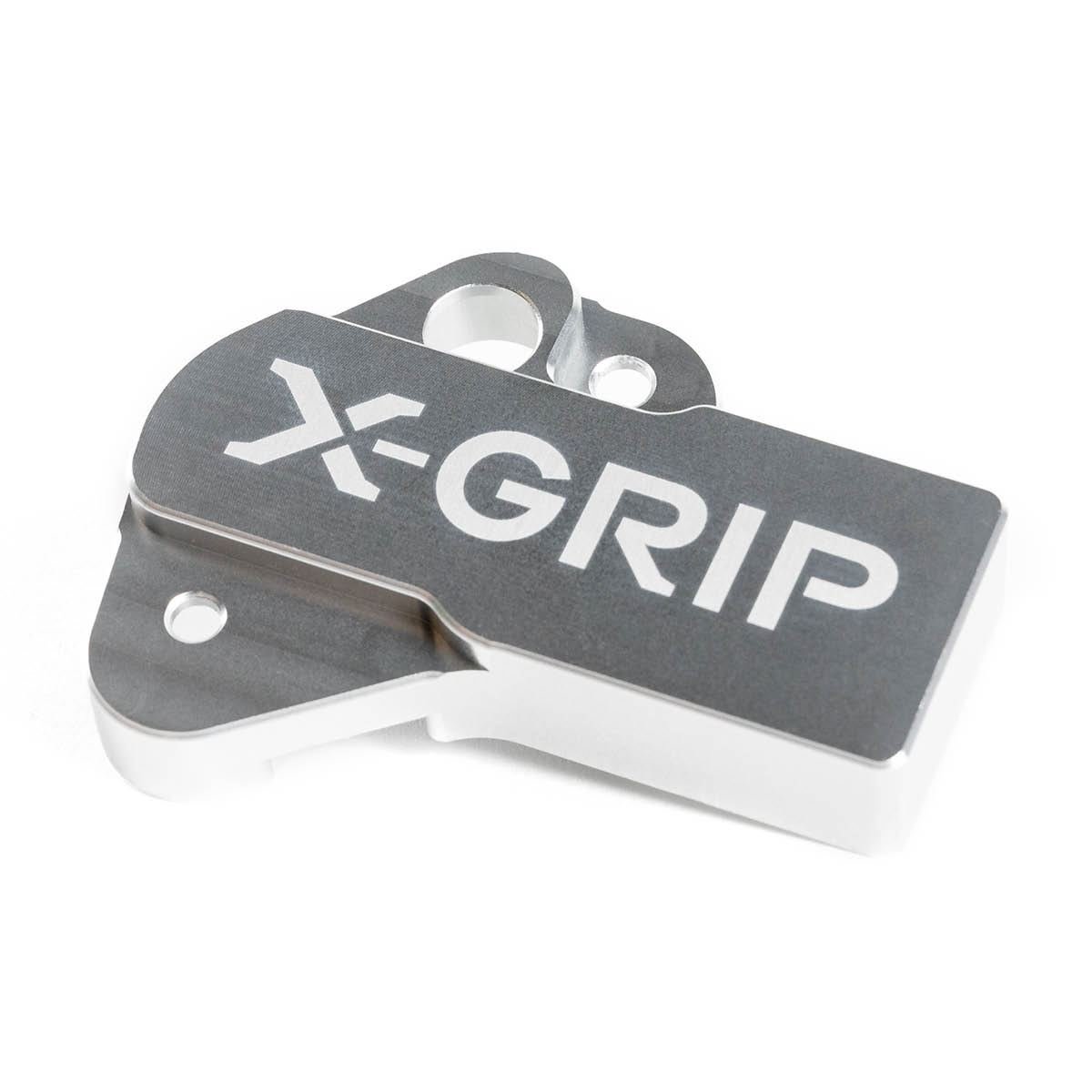 X-Grip Protezione per valvola a farfalla  KTM/Husqvarna 2T 18-23, Gas Gas 2T 21-23, Argento