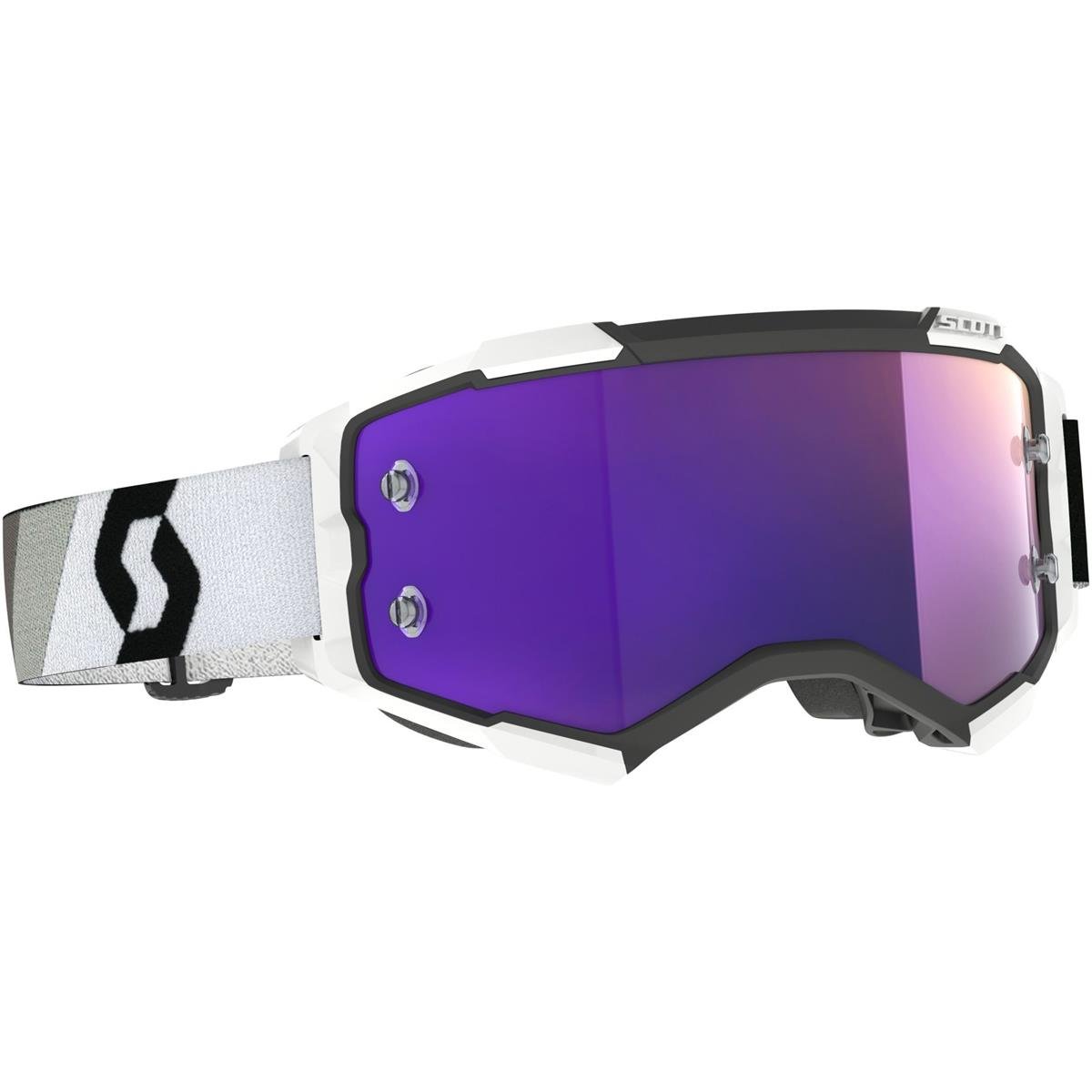 Scott Goggle Fury Premium Black/White - Purple Chrome Works