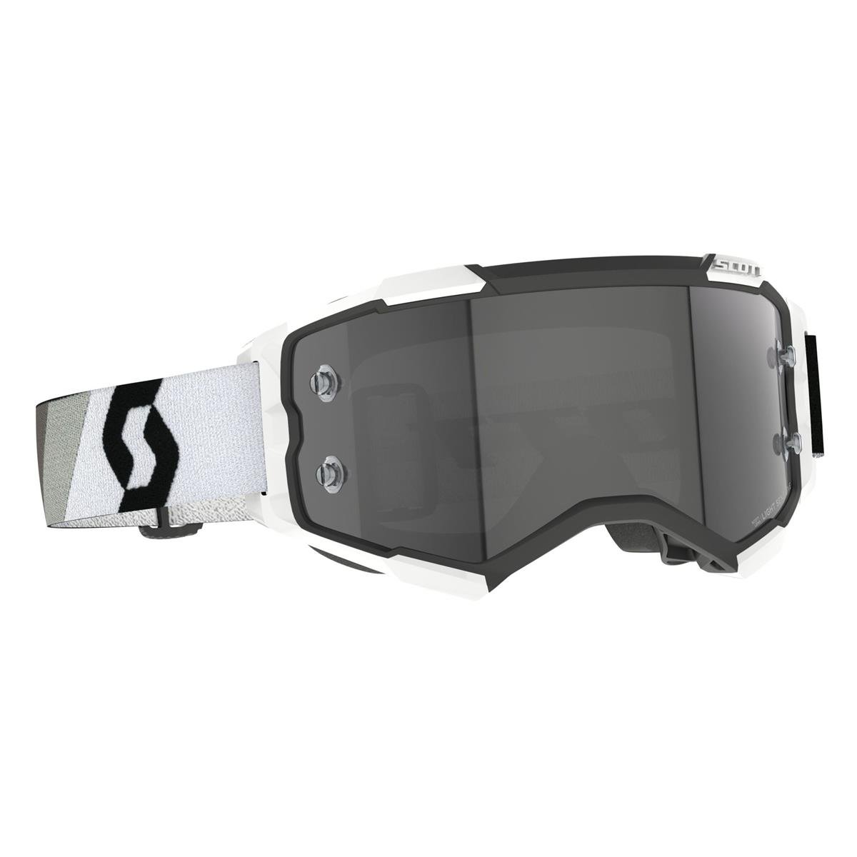 Scott Goggle Fury LS Premium Black/White - Light Sensitive Gray Work