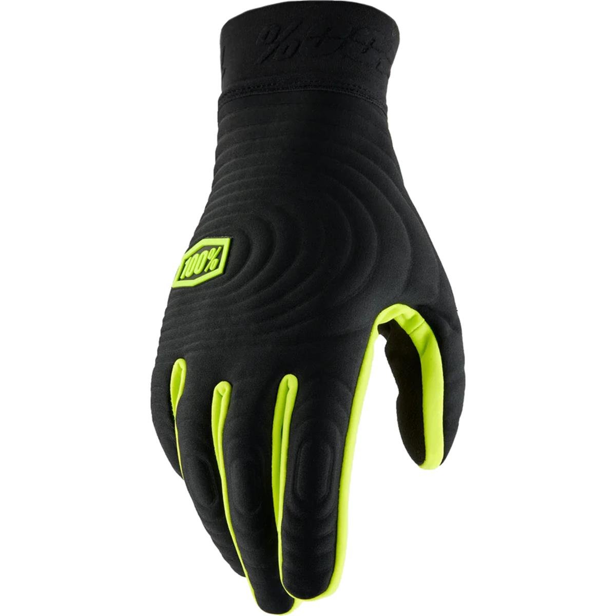 100% MTB-Handschuhe Brisker Xtreme Schwarz/Fluo Gelb
