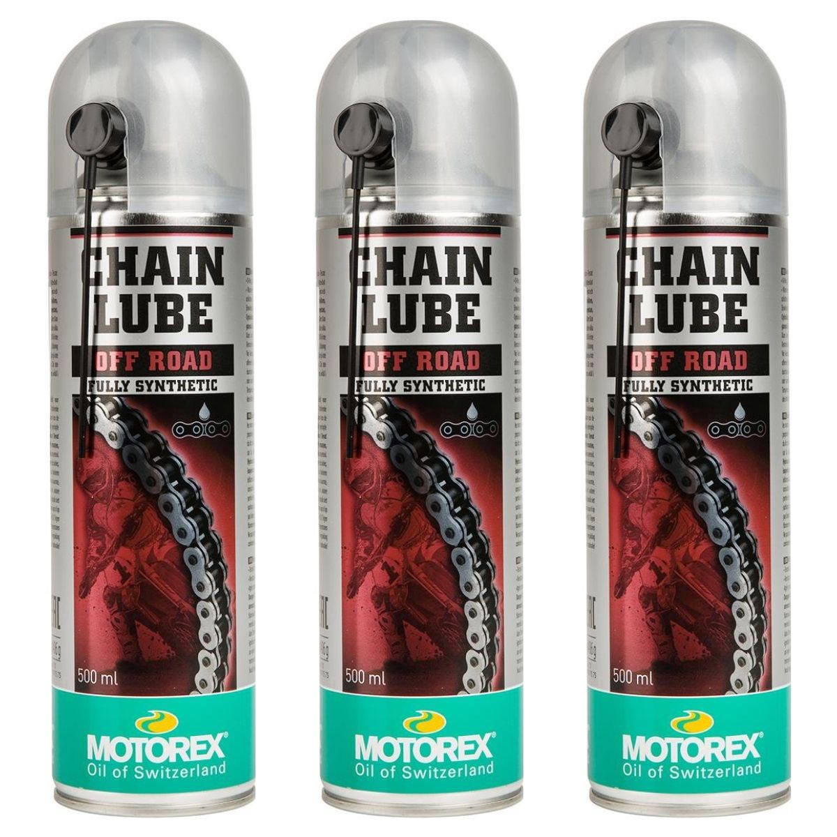 Motorex Chain Spray Offroad Set: 3 pieces, 500 ml each