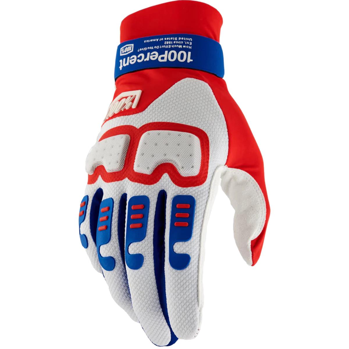 100% MTB Gloves Landgale Red/White/Blue