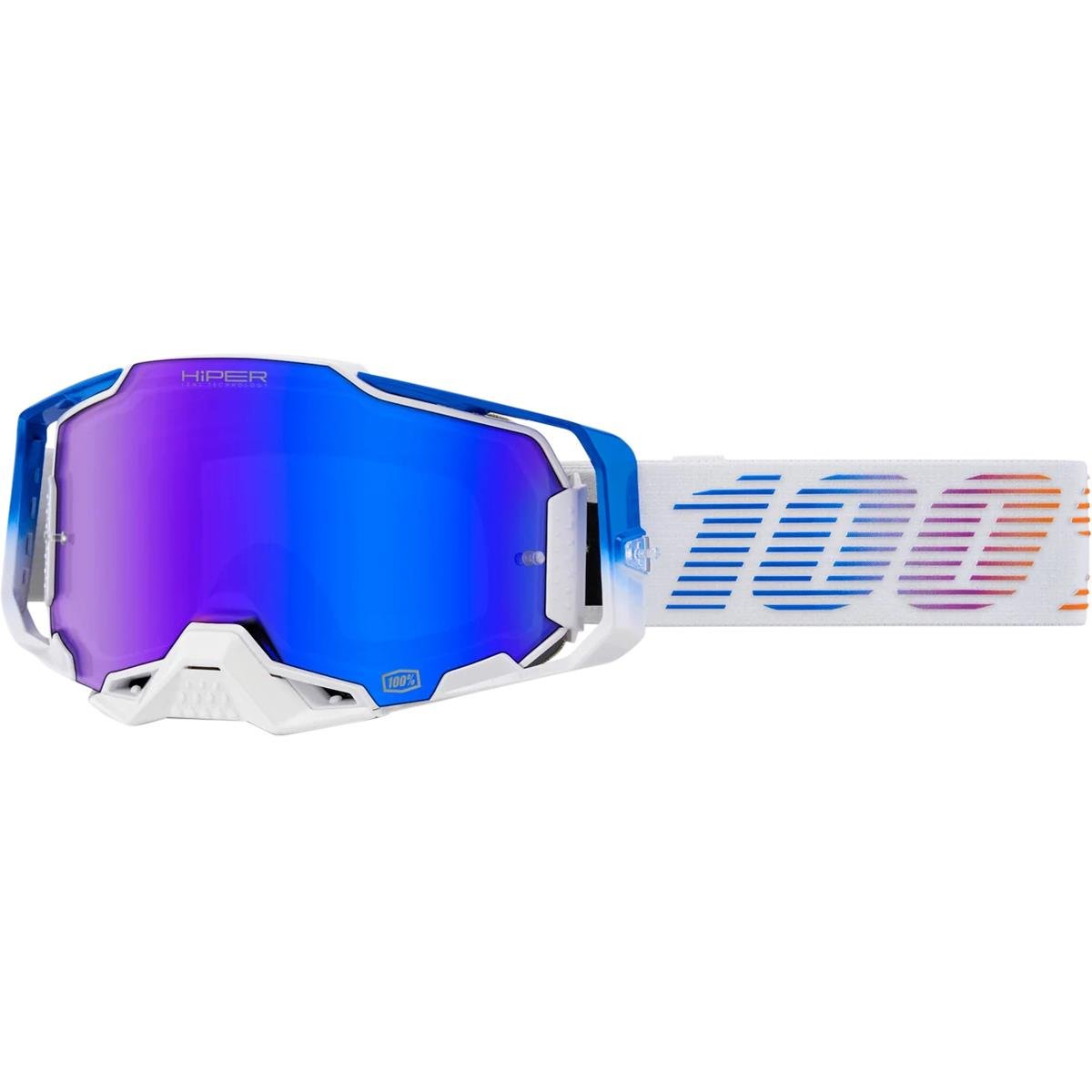 100% Goggle Armega Neo - Hiper Mirror Blue, Anti Fog
