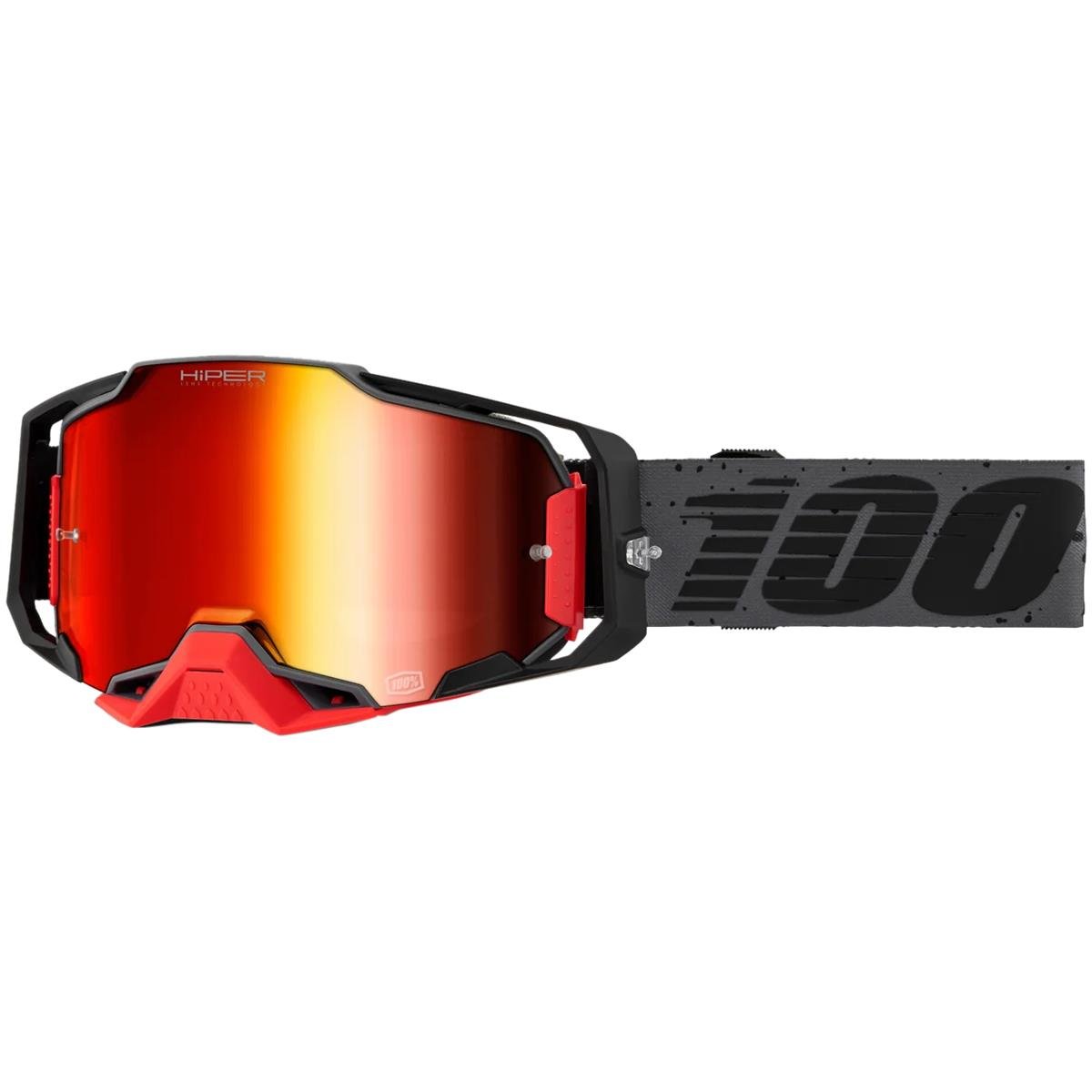 100% Crossbrille Armega Nekfeu - Hiper Mirror Red, Anti Fog