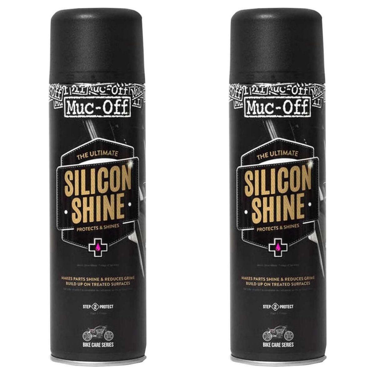 Muc-Off Silikonspray Silicon Shine Set: 2-teilig, Je 500 ml