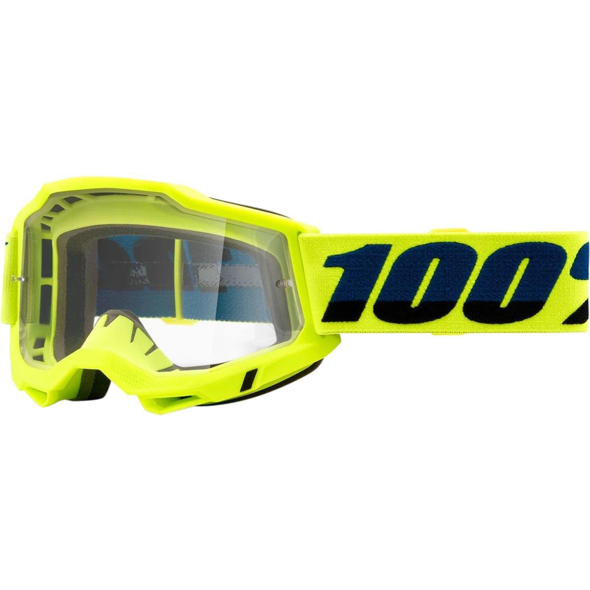 100% Goggle Accuri Gen. 2 Fluo Yellow - Clear, Anti-Fog