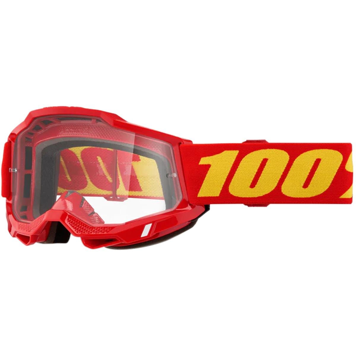 100% Goggle Accuri Gen. 2 Red - Clear, Anti-Fog