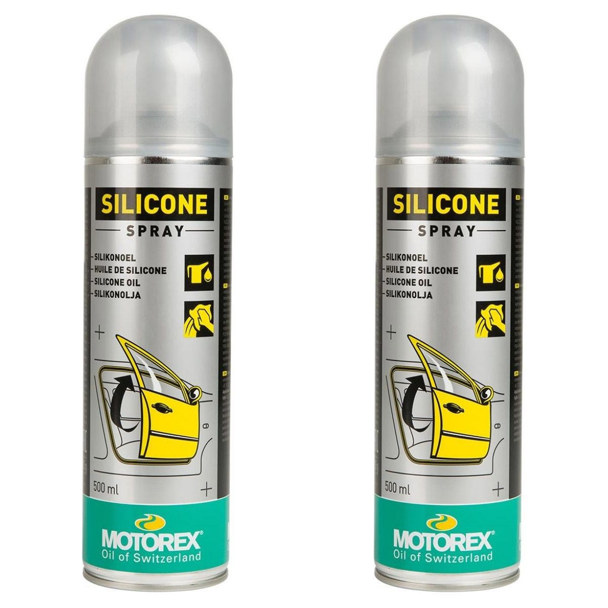 Motorex Spray Silicone  Set: 2 pezzi, 500 ml ciascuno
