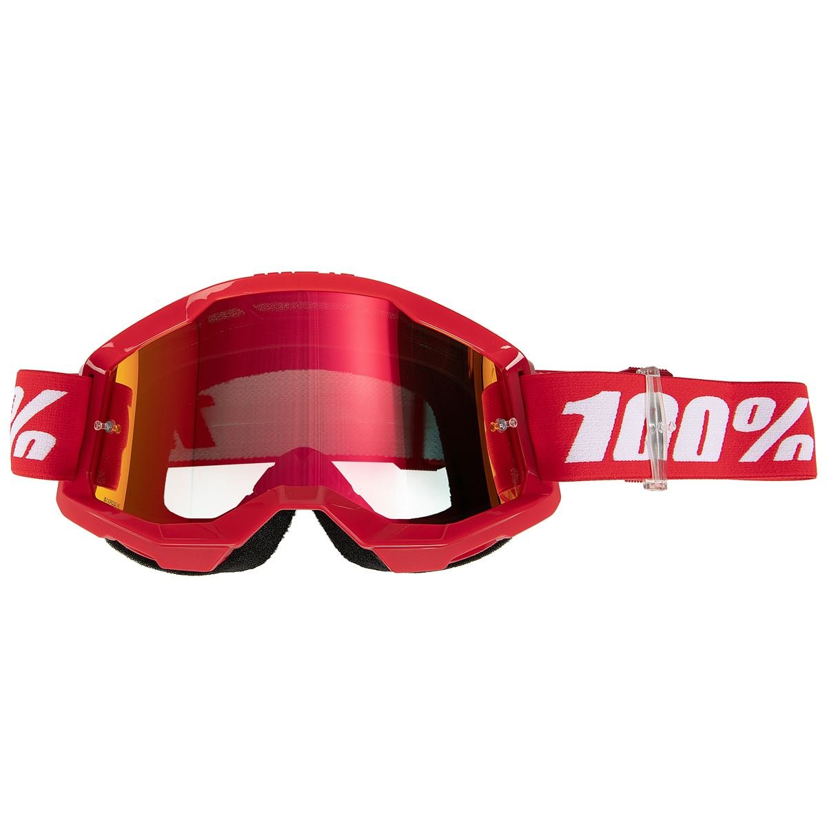 100% Crossbrille Strata Gen. 2 Red - Mirror Red, Anti-Fog
