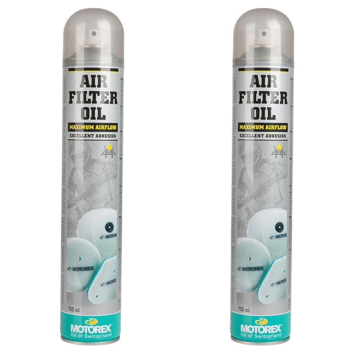 Motorex Spray Olio Filtro Aria  Set di 2, 750 ml ciascuno