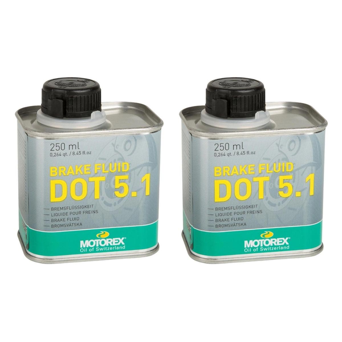 Motorex Brake Fluid DOT 5.1 Set of 2, 250 ml each