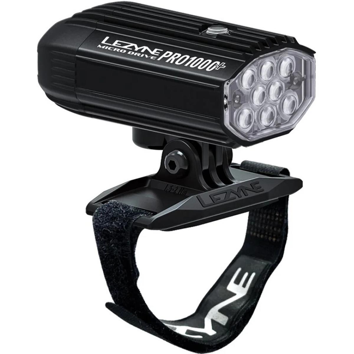 Lezyne Luce per casco Micro Drive Pro 1000+ LED Bianco - Nero