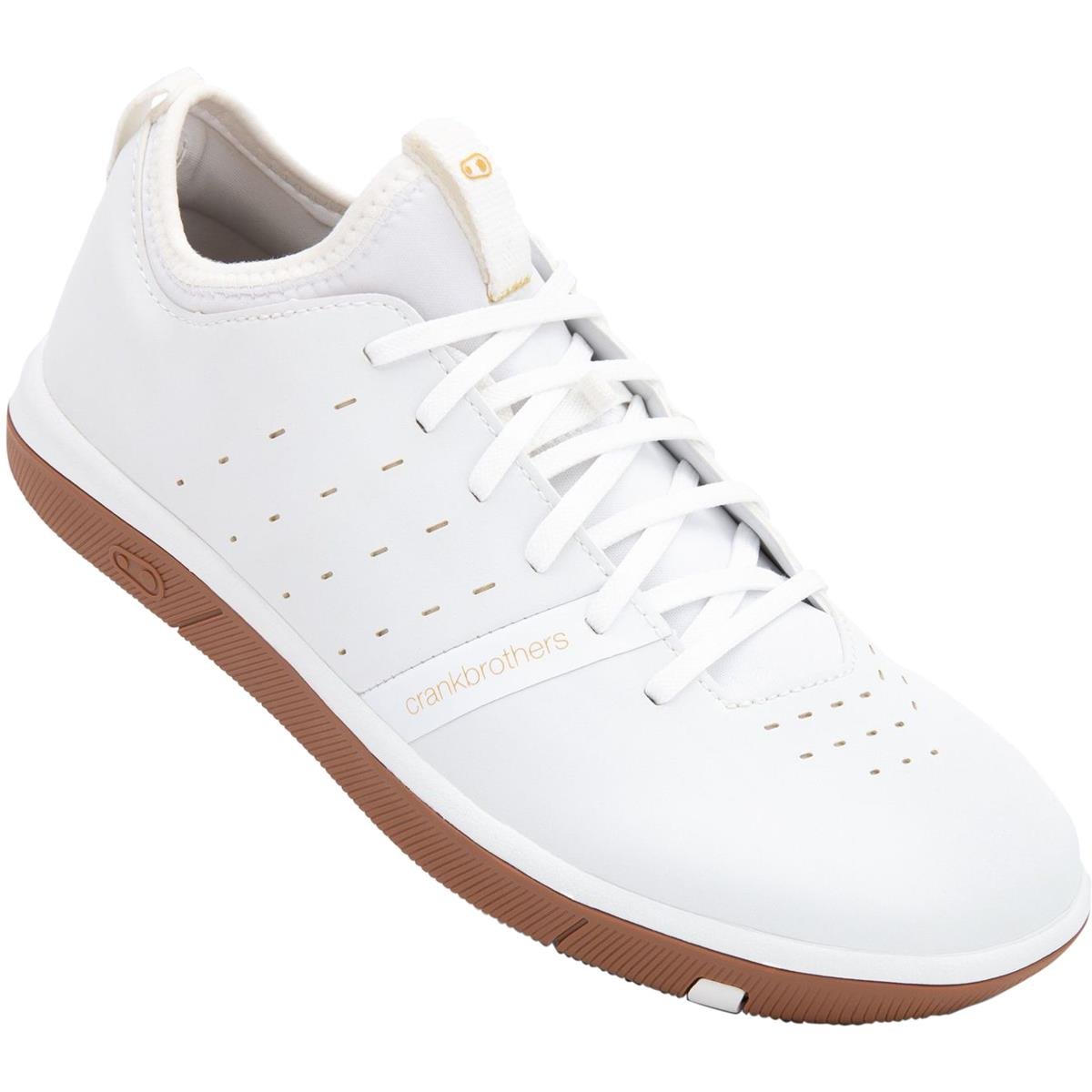 Crankbrothers MTB Shoes Stamp Street Lace Fabio Wibmer - White/Gold/Gum
