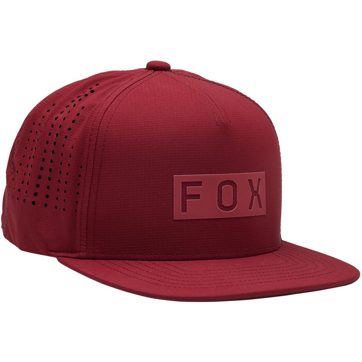 Fox Snapback Cap Core Wordmark Tech - Scarlet