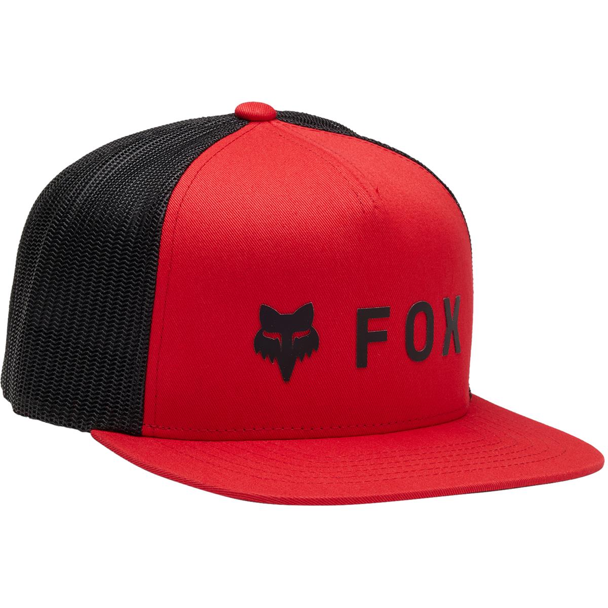 Fox Snapback Cap Core Absolute Mesh - Flame Red