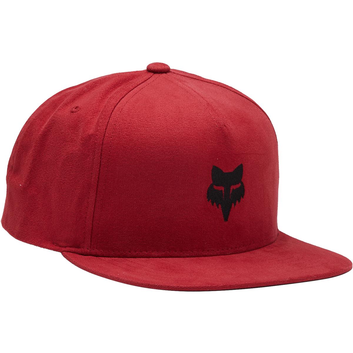 Fox Snapback Cap Core Fox Head - Flame Red