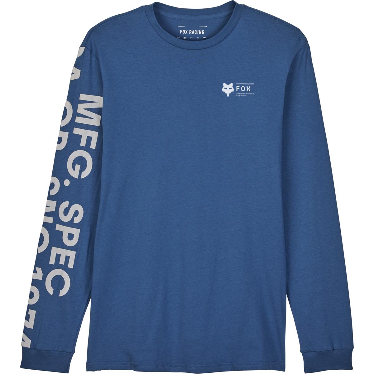 Fox T-Shirt manica lunga Race Barge - Indigo