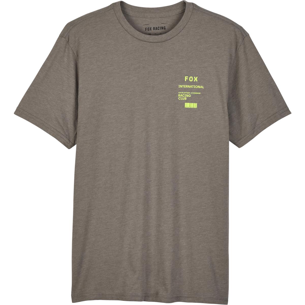 Fox T-Shirt Race Numerical - Gris Graphite