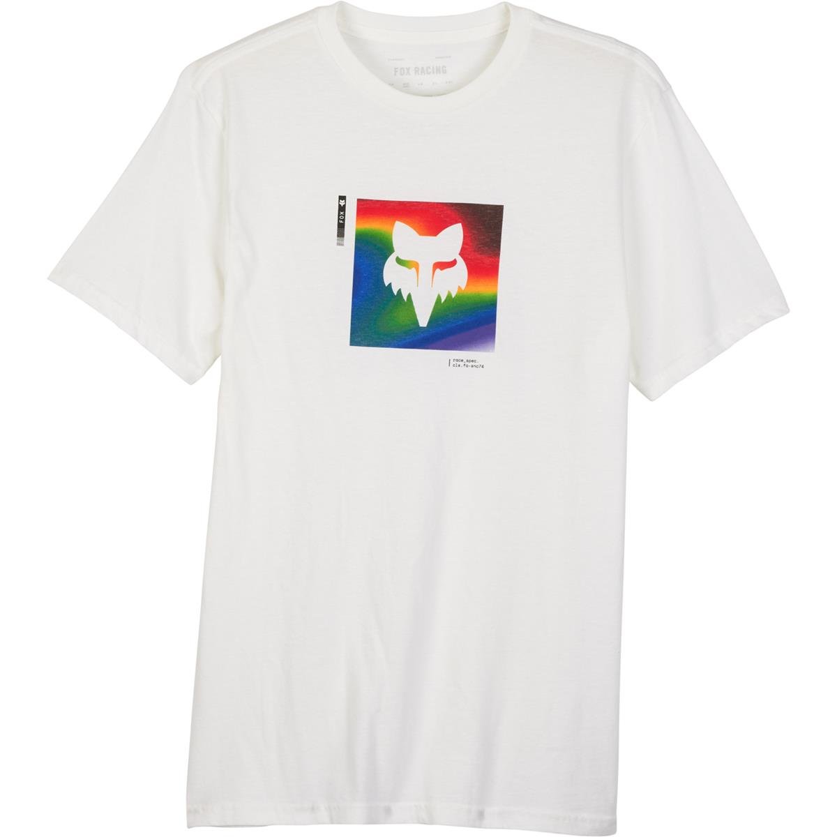 Fox T-Shirt Race Scans - Optic Bianco