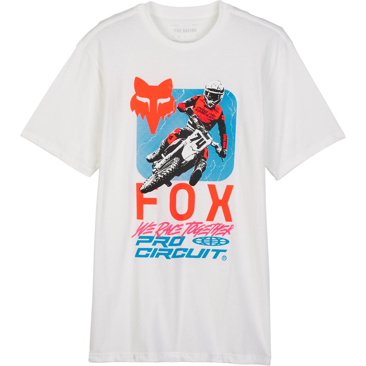 Fox T-Shirt Race Fox x Pro Circuit - Optic Bianco