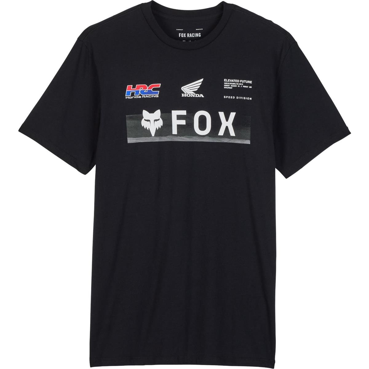 Fox T-Shirt Race Fox x Honda - Schwarz