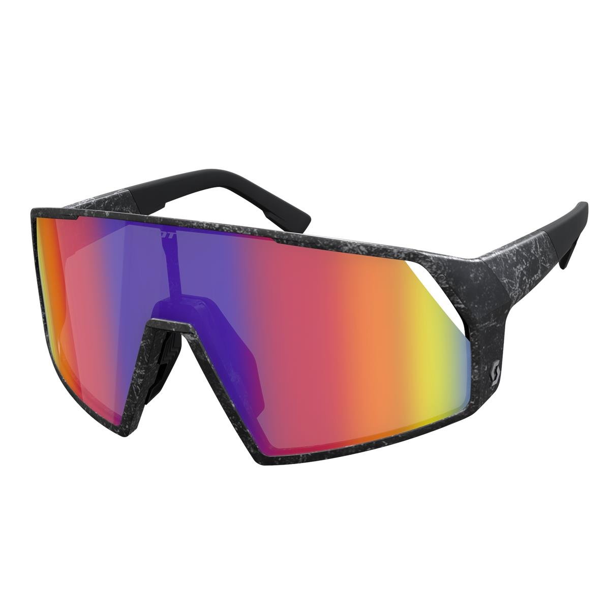 Scott Sport Glasses Pro Shield Marble Black - Teal Chrome