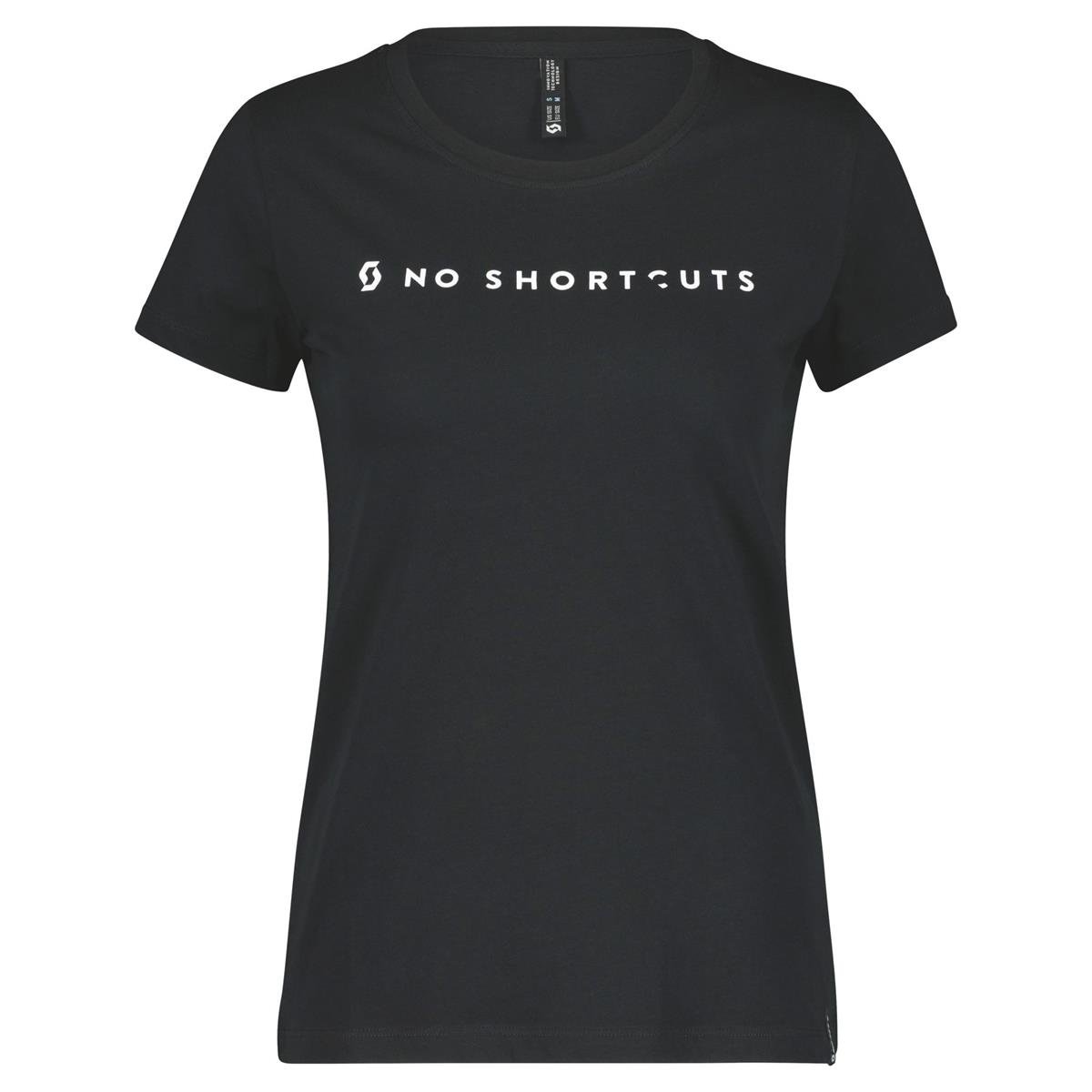 Scott Femme T-Shirt No Shortcuts Noir