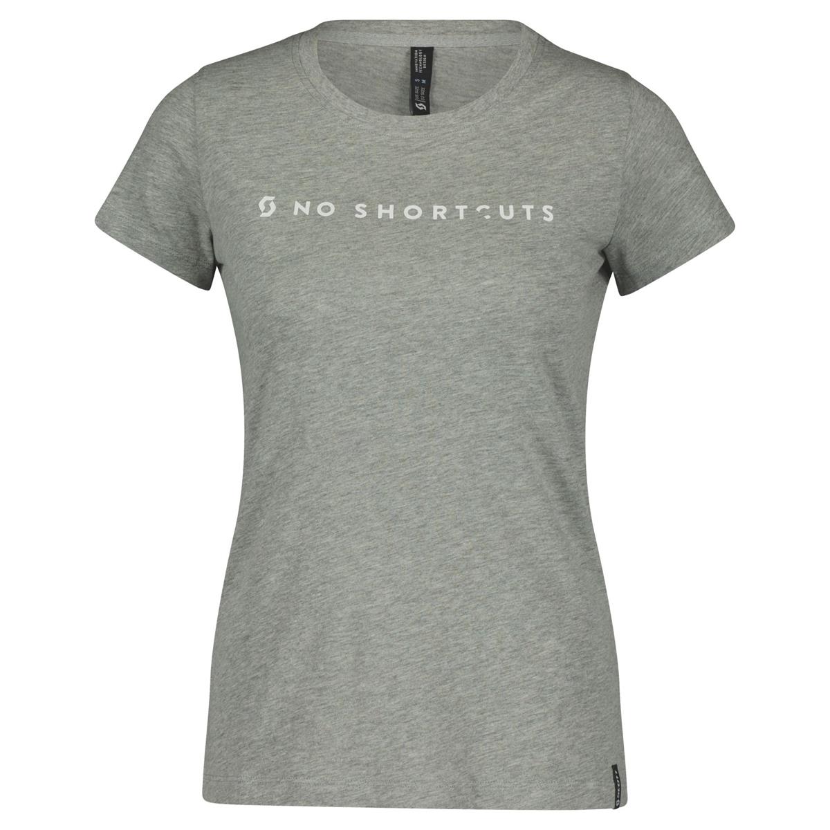 Scott Donna T-Shirt No Shortcuts Light Gray Melange