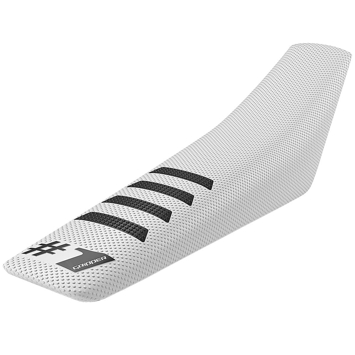 Onegripper Seat Cover Ribbed White/Black