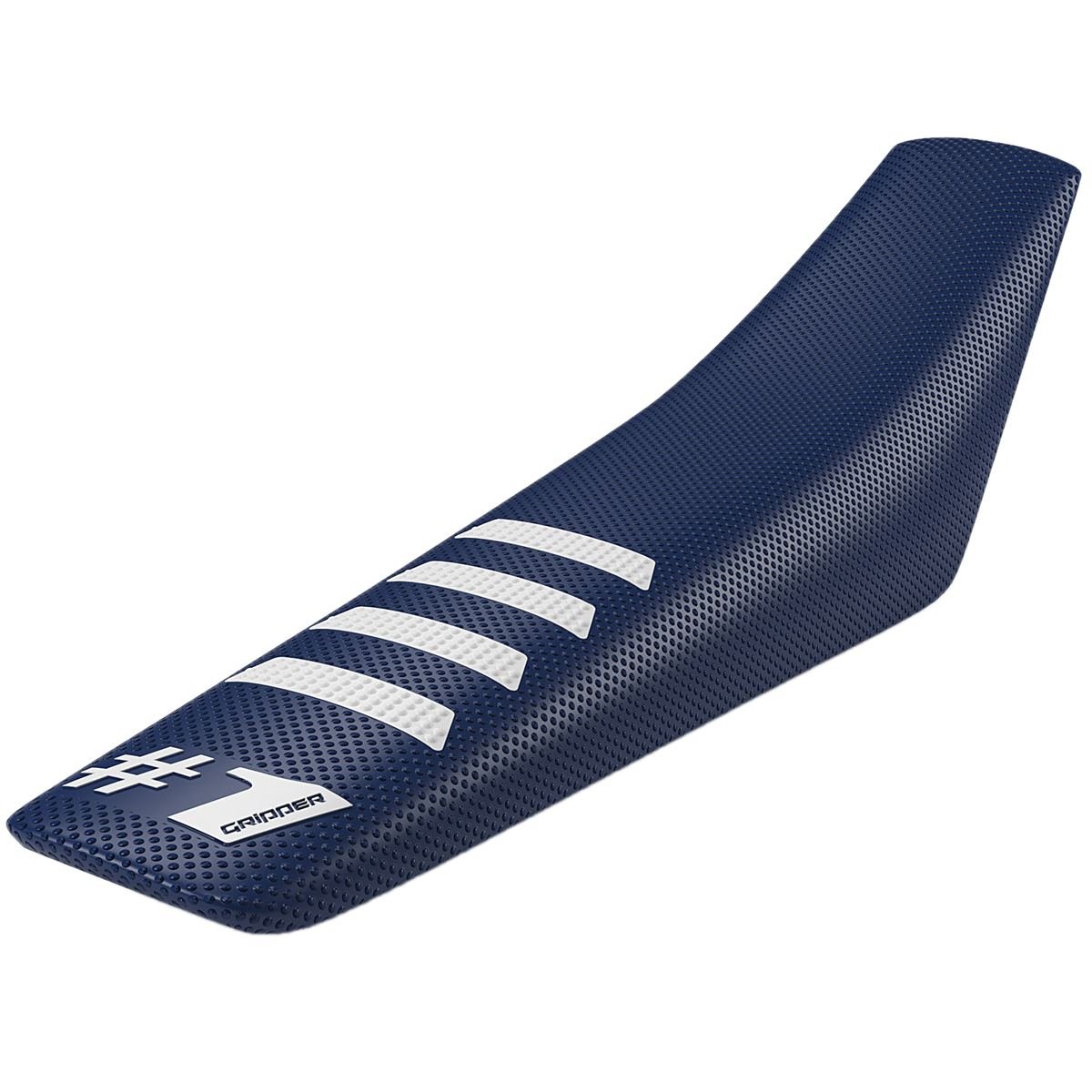 Onegripper Seat Cover Ribbed Dark Blue/White