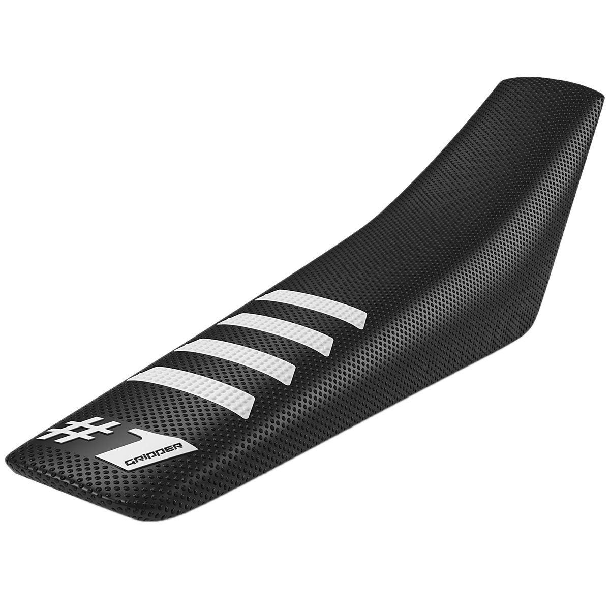 Onegripper Seat Cover Ribbed Black/White