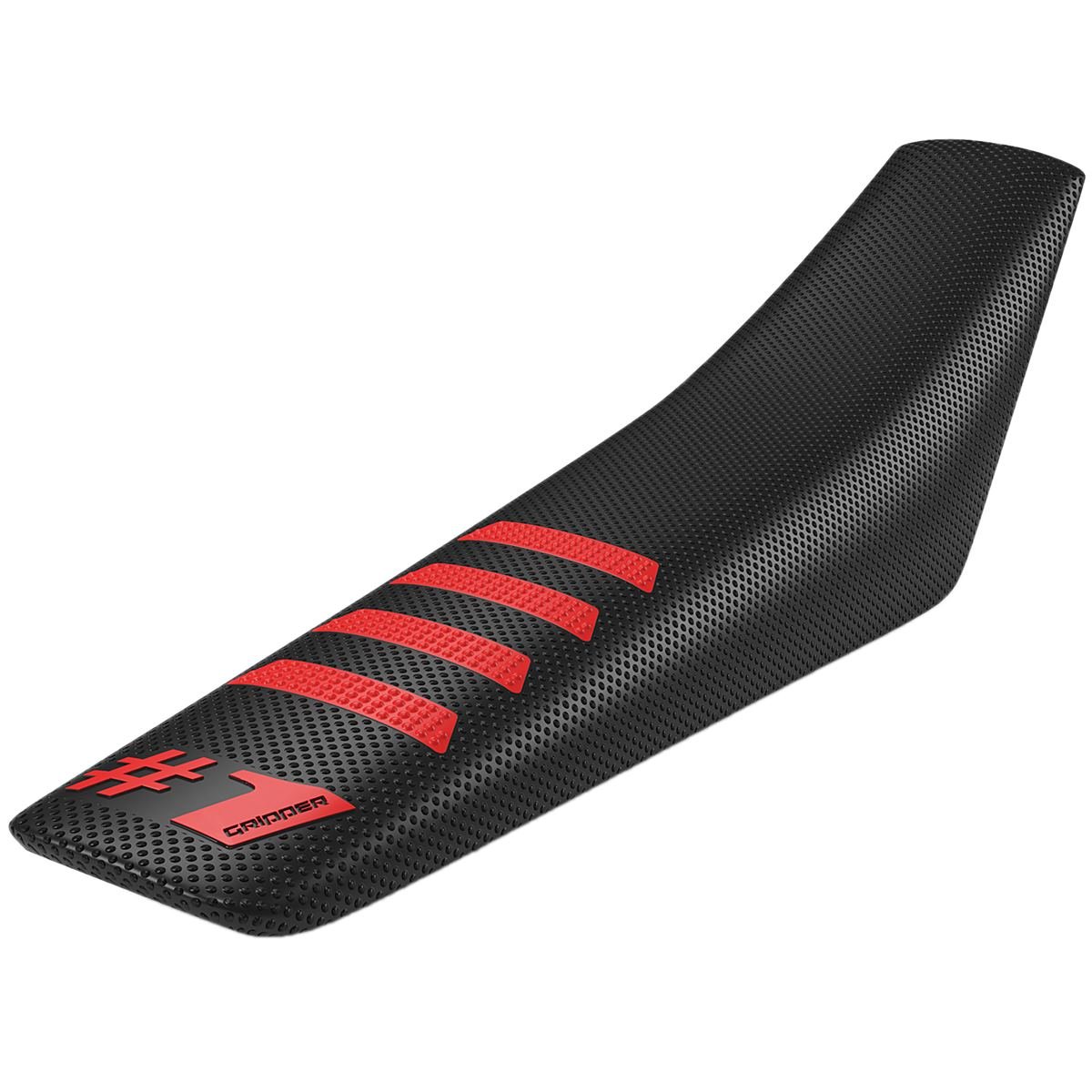 Onegripper Seat Cover Ribbed Black/Red