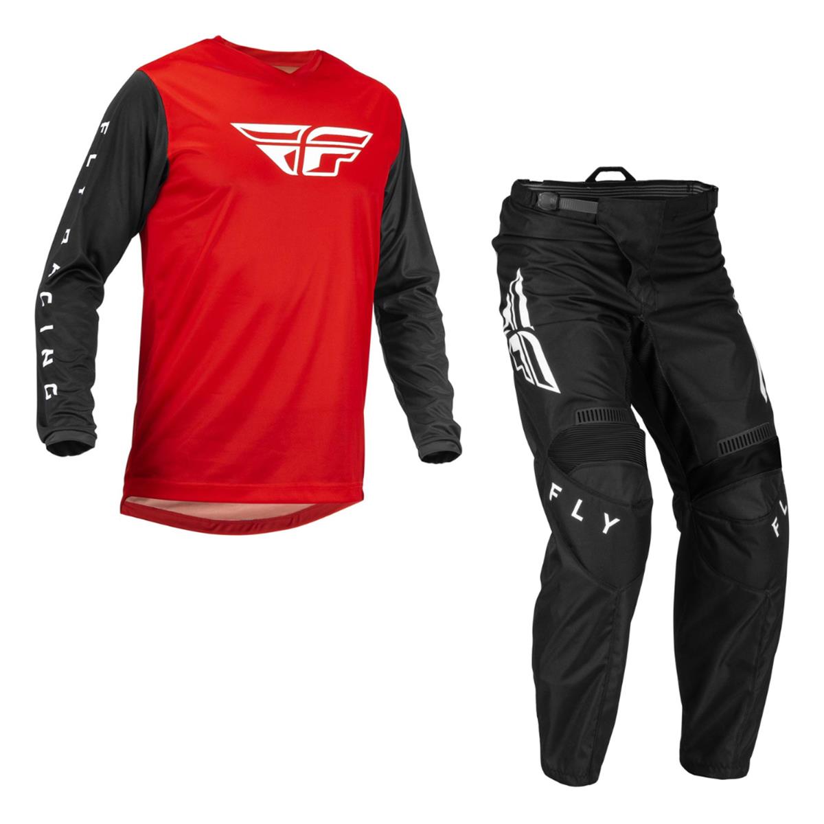 Fly Racing MX Gear Kit F-16 Set: 2 pieces, Red/Black/White