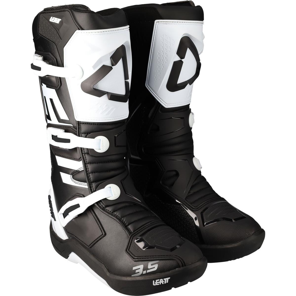 Leatt Kids Motocross-Stiefel 3.5 Schwarz/Weiß