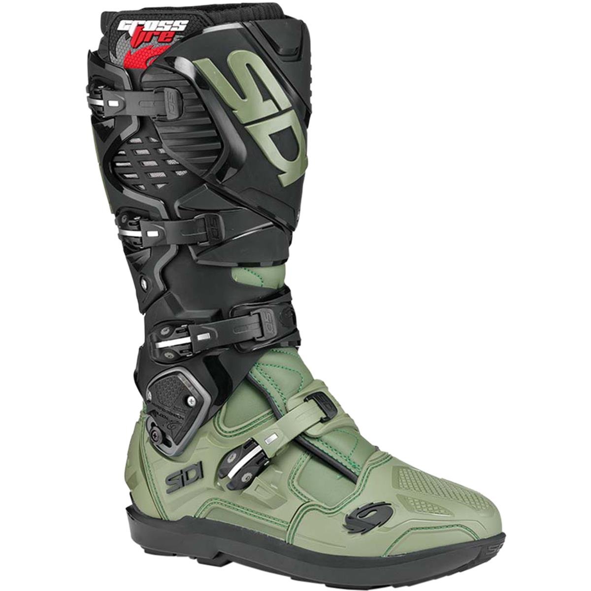 Sidi MX Boots Crossfire 3 SRS Army Black