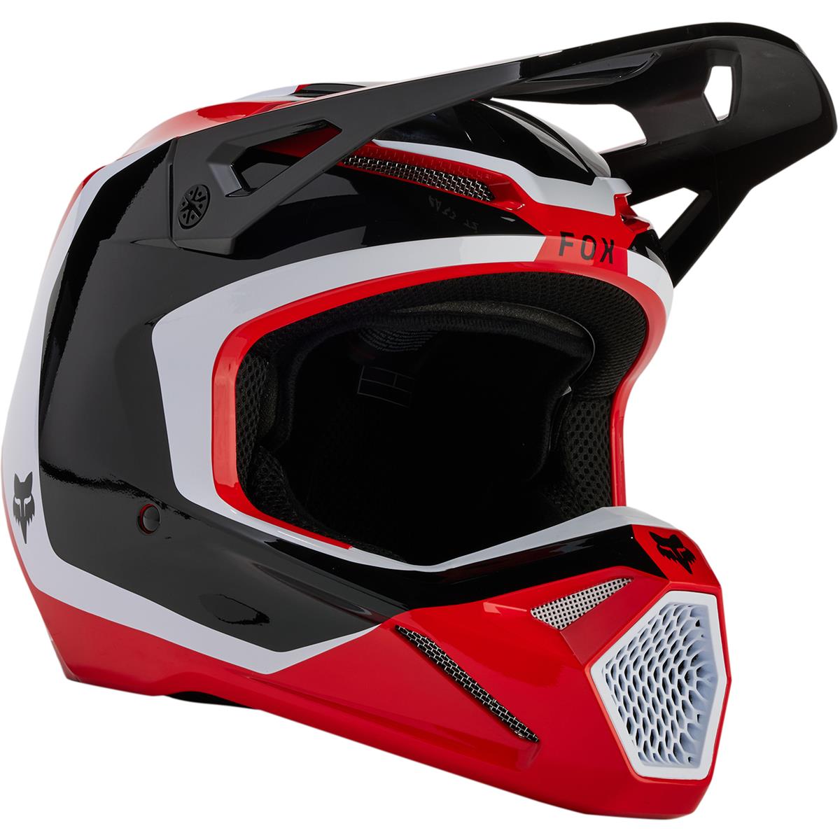 Fox Motocross-Helm V1 Nitro - Flo Rot