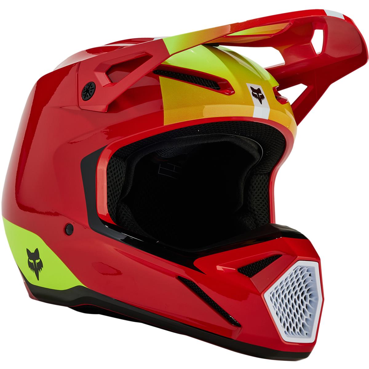 Fox Motocross-Helm V1 Ballast - Flo Rot