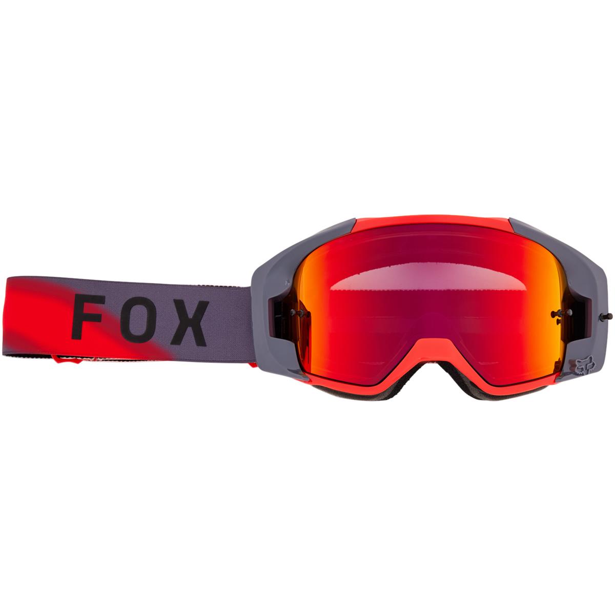 Fox Maschera Vue Volatile - Spark - Fluo Red, Mirrored