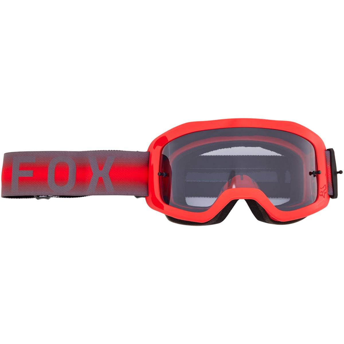 Fox Goggle Main Interfere - Smoke - Flo Red, Non-Mirrored