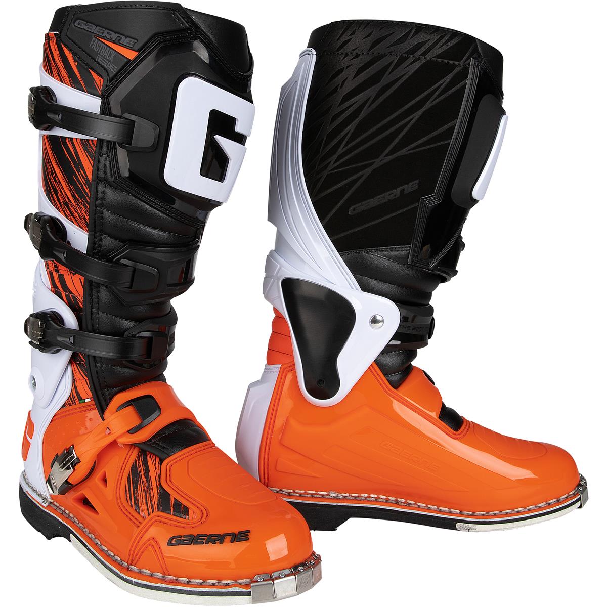 Gaerne Motocross-Stiefel Fastback Endurance Orange/Weiß