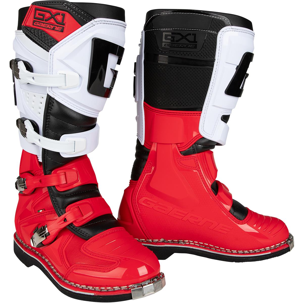 Gaerne Motocross-Stiefel GX-1 Rot/Weiß