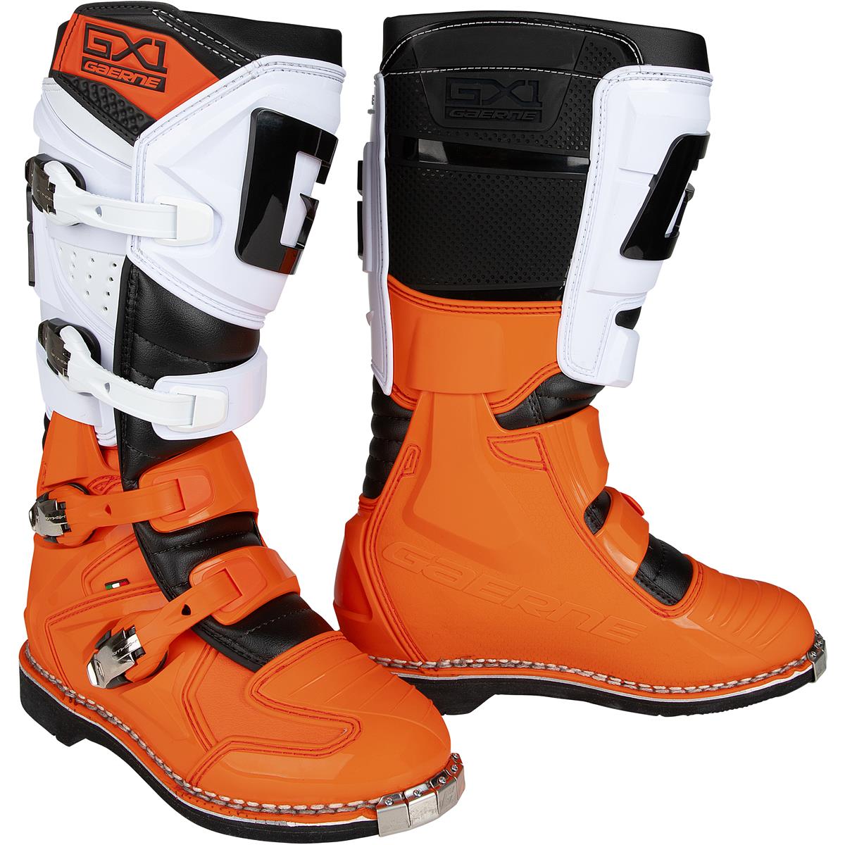 Gaerne Motocross-Stiefel GX-1 Orange/Weiß