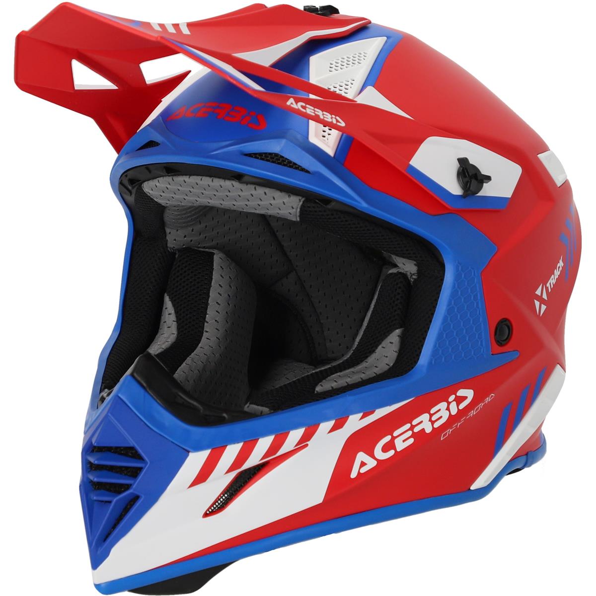 Acerbis Motocross-Helm X-Track Mips 22-06 Rot/Blau - Matt