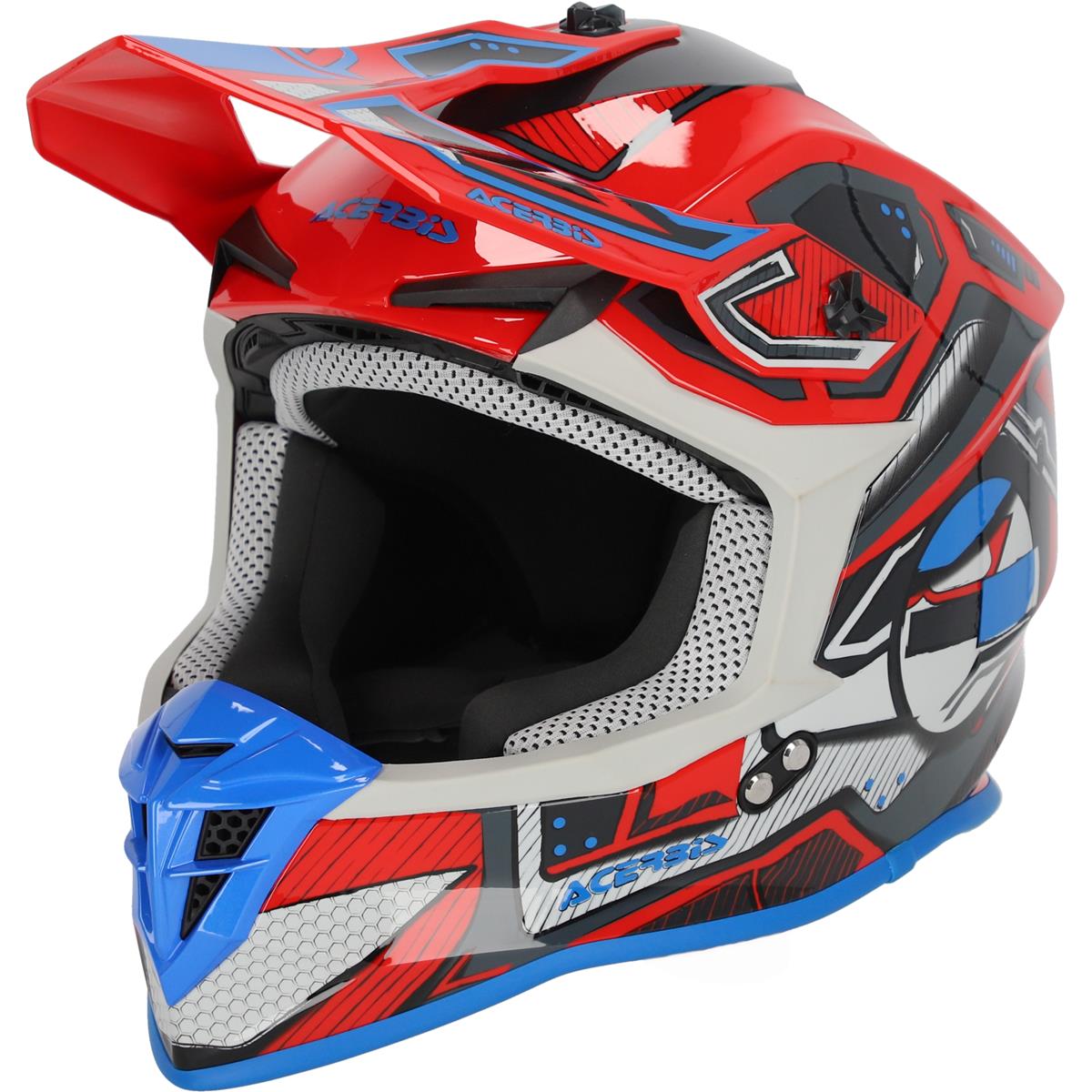 Acerbis MX Helmet Linear 22-06 Red/Blue